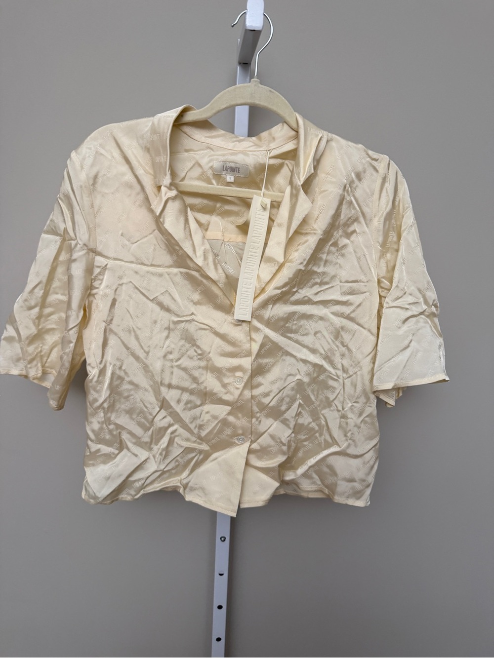 LAPOINTE WOMENS SILK CREAM PAJAMAS NEW WIth tags size small